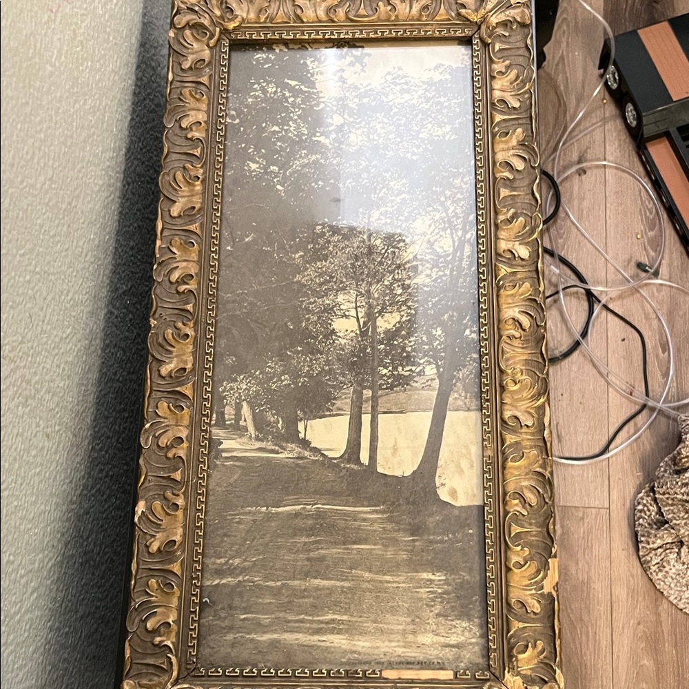 Ornate Gold Framed Landscape Wall Art